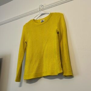 Yellow knit top